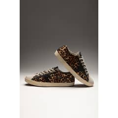 BRICK LONDON - Zapatilla Animal Print Hombre Ray Sneaker 100% Cuero Talla 41