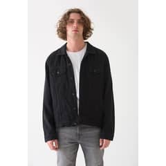 BRICK LONDON - Chaqueta Denim Hombre Jagger Jacket Regular Fit Negra