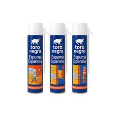 TORO - Espuma Expansiva Poliuretano Sellador Aislante 750ML PACK 3 UNIDADES