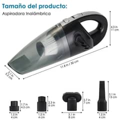 MOVI - Aspiradora de Mano Inalámbrica para Auto y Hogar 120W