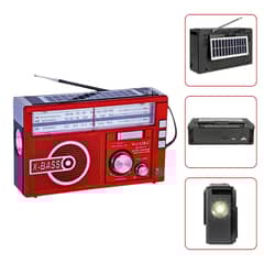 MOVI - Radio multifuncional recargable USB con linterna LED