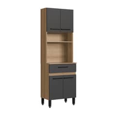 AMUV - KIT COCINA 60 CM GRAFITO 4 PUERTAS 1 CAJON