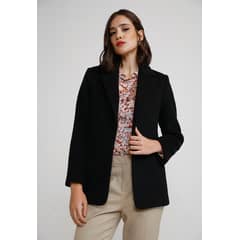 CANADIENNE - Blazer Mujer Lana Negro