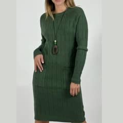 ARRAKASTA - Vestido de lana con bolsillos