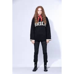 BRICK LONDON - Sweater Cuello Alto Mujer Tienda Geri Negro Xs/s