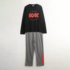 AC DC - Conjunto Pijama Hombre Dirt Cheap Negro Acdc
