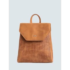 VELEZ - Vélez Mochila Corina 2 De Cuero Mujer Detalle Grabado Miel