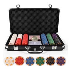 GENERICO - Set Premium de Fichas de Póker con Estuche Elegante