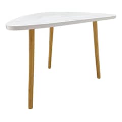 GENERICO - Mesa Centro Triangular Nórdica de Madera Laqueada