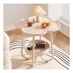 GENERICO - Mesa Redonda Auxiliar para Sillón Estilo Romántico y Elegante