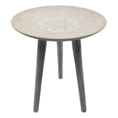 GENERICO - Mesa Redonda Bohemia con Diseño Mandala para tu Sala