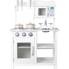 GENERICO - Cocina de Madera Infantil con Horno y Accesorios Divertidos