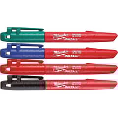MILWAUKEE - Rotulador Permanente Pack 4 Unidades Color- E.o.