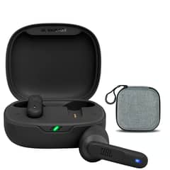 JBL - Audífonos Bluetooth Wave Flex - Negro y Bolsa almacenamiento