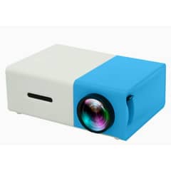 DANWEILE - Miniproyector LED portátil YG300 con audio USB - Azul