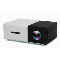 DANWEILE - Miniproyector LED portátil YG300 con audio USB - Negro