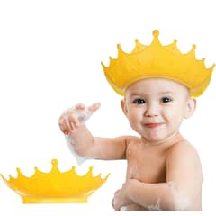 KUANGYE - Gorro Ducha Amarillo Ajustable Para Niños Proteccion Ocular