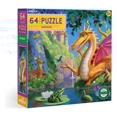 GENERICO - Eeboo Dragon 64 Piece Puzzle Proyecto Perfecto Para Manos