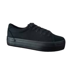 POZATINI - ZAPATILLA PLATAFORMA LONA MUJER 120 NEGRO
