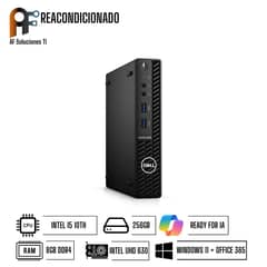 DELL - Computador 3080 Mini Essential Windows 11 - Office365 Reacondicionado
