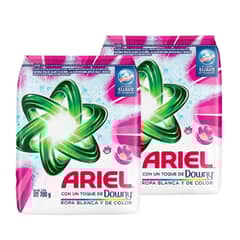ARIEL - Pack X2 Detergente En Polvo Con Toque De Downy 700g