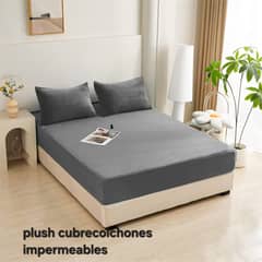 ANGELES DEL HOGAR - CUBRECOLCHON PLUSH IMPERMEABLE 1.5