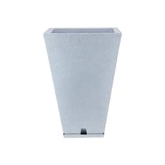 FLORIDIS - MACETERO GRIS CLARO ZURIQUE 55CM ALTO CON PLATO