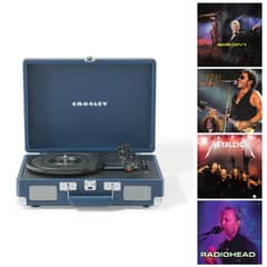 CROSLEY - Tornamesa crosley/ cruiser deluxe bt blue + 4 lp exclusivos