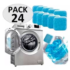 OFERTABKN - Pack 24 Pastillas Limpieza De Máquina Lavadora