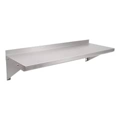 GENERICO - Estante Mural de Acero Inoxidable Elegante y Resistente 90x30 cm