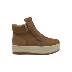 HERIEL - Zapatilla Camel Plataforma Mujer