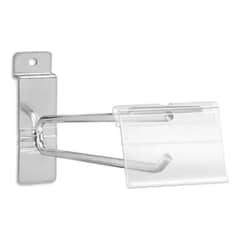 GENERICO - Pack de 150 Ganchos Dobles para Panel Ranurado 35cm