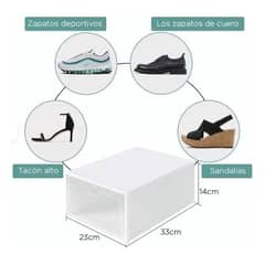 GENERICO - Juego de 12 Cajas Organizadoras Apilables para Calzado
