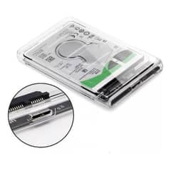 GENERICO - Cofre Transparente Portátil para Disco Duro SATA 25 USB 30