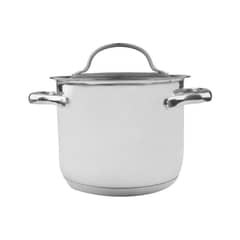 LACOR - Olla Recta con Tapa 25lt Acero Inoxidable 16cm Basic