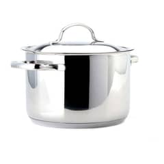 LACOR - Olla Recta con Tapa 45lt Acero Inoxidable 20cm Basic