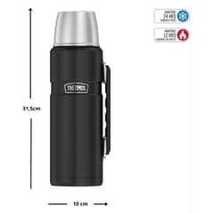 THERMOS - Termo Liquido King Acero Inox 1,2 Litros Negro -