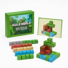 GENERICO - Set De Bloques Minecraft Build World 48 Piezas Modelo A