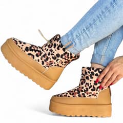HERIEL - Botas Invierno Impermeables Animalt Print Nieve y lluvia Forradas con Chiporro
