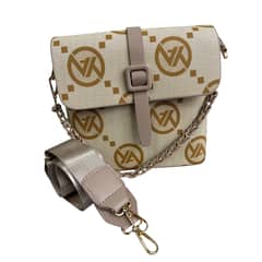 GENERICO - Bandolera casual mujer con diseño de color beige