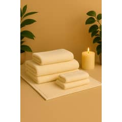 ANNGEBUT - Set Dúo Pure White Toallas & Piso