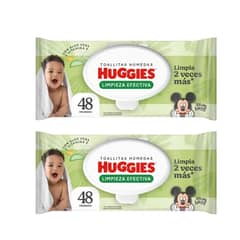 HUGGIES - Pack X2 Toallitas Húmedas Limpieza Efectiva