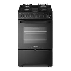 FENSA - Cocina F 3000 Gas Envasado 4 Quemadores Negra 220v