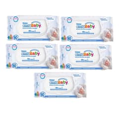 EMUBABY - X5 Toallitas Húmedas Water 80unid Hipoalergénicas