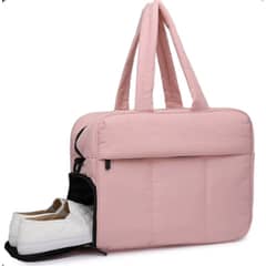 GENERICO - Bolso de Lona Acolchado con Compartimento para Zapatos