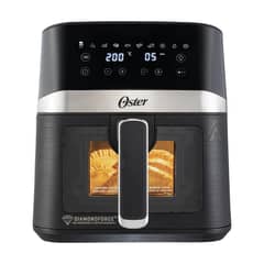 OSTER - Freidora de Aire DiamondForce 4L Digital, 10 Programas