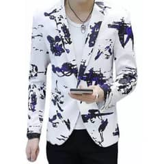 XPRESS RECHARGE - Blazer Con Estampado De Pajaro Floral Para Hombre