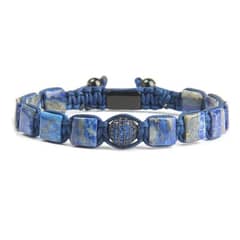 ROYAL - Pulsera Piedra Lapislazuli Hombre Moda Madriz