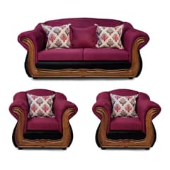 AMERICA DECORA - Living 3-1-1 Grand Búfalo Mixto Rojo X