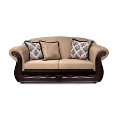 AMERICA DECORA - Sofá Para 3 Personas Grand Búfalo Mixto Beige